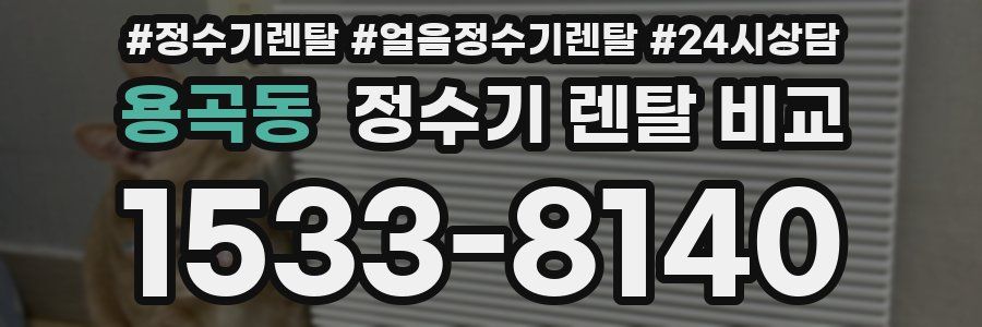 용곡동 정수기 렌탈 비교
