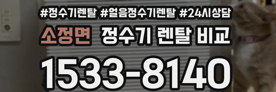 소정면 정수기 렌탈 비교