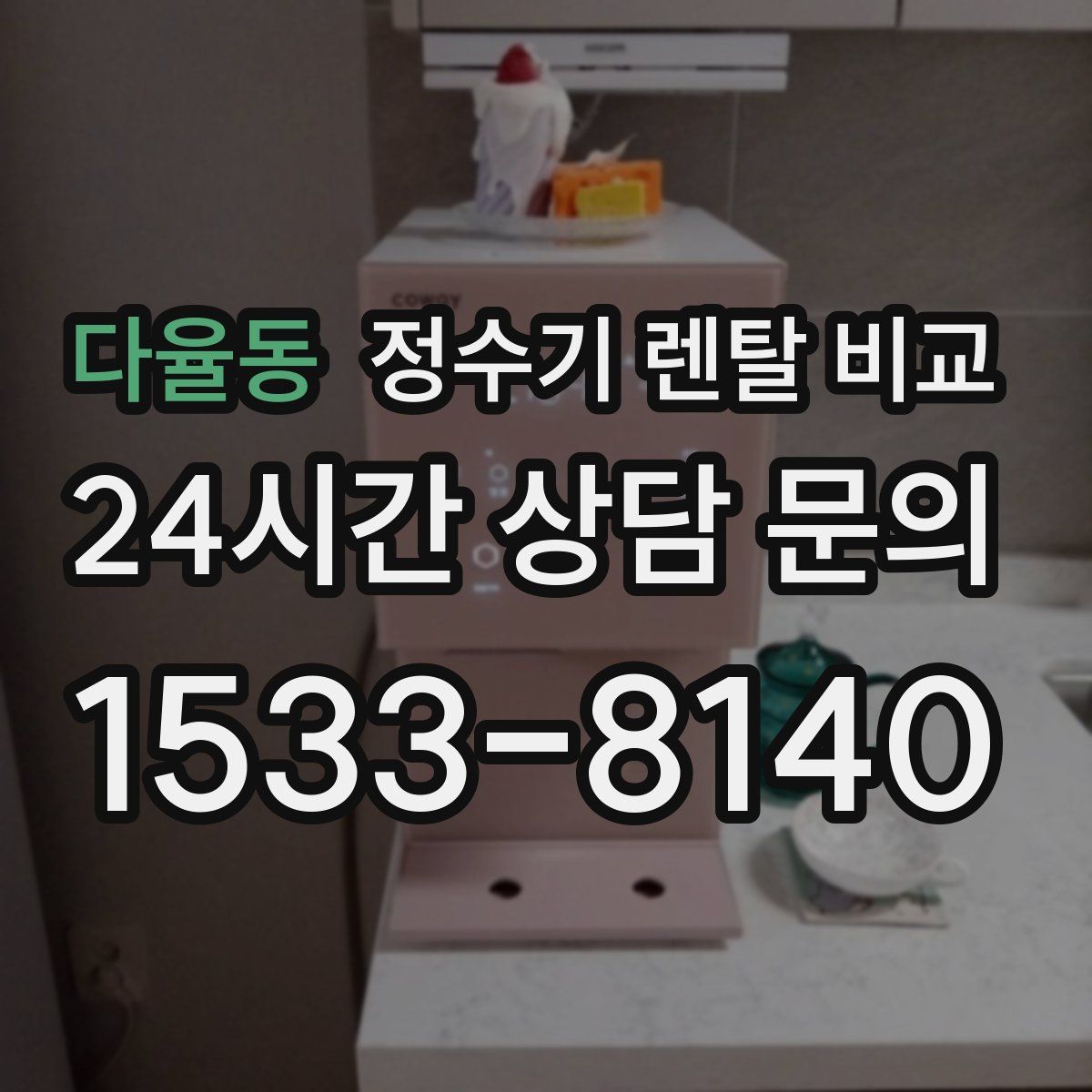 다율동 정수기 렌탈 비교