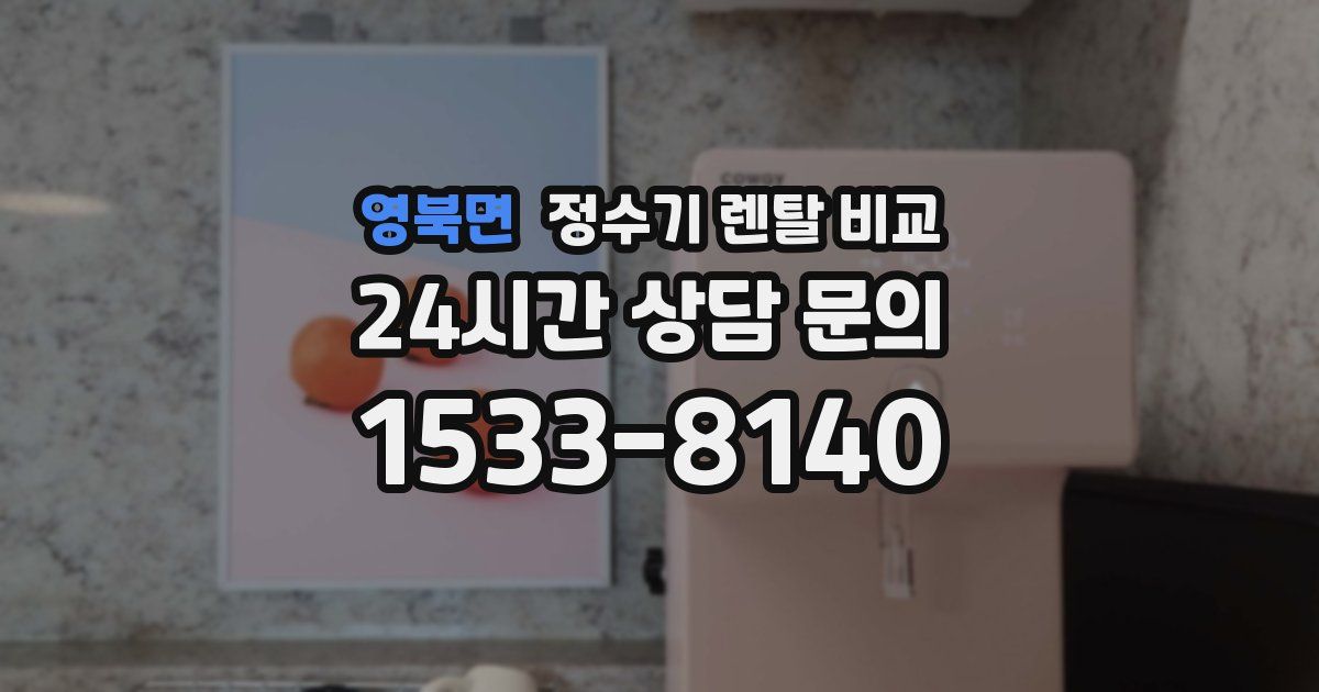 영북면 정수기 렌탈 비교