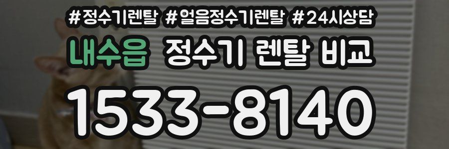 내수읍 정수기 렌탈 비교