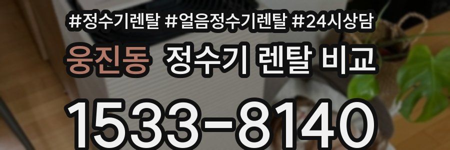 웅진동 정수기 렌탈 비교