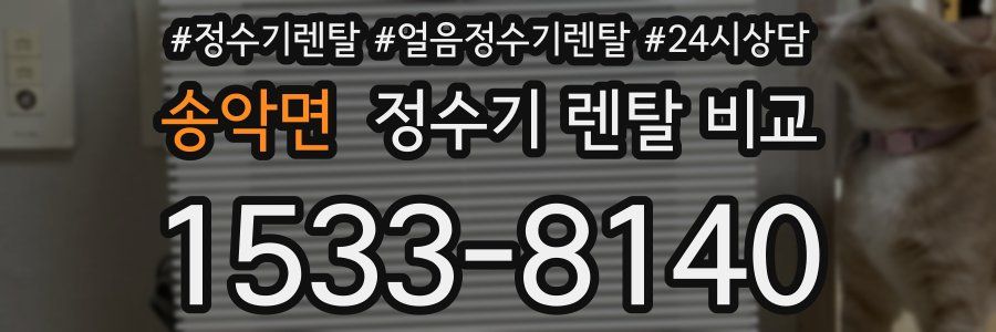 송악면 정수기 렌탈 비교
