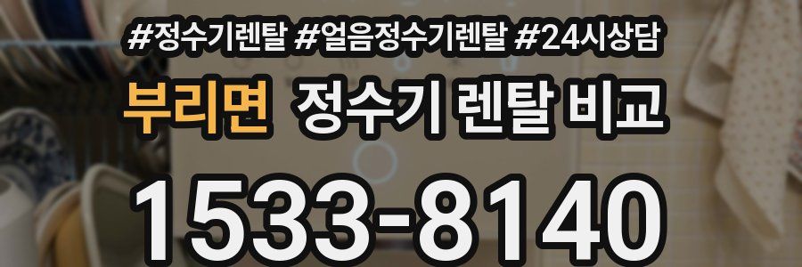 부리면 정수기 렌탈 비교