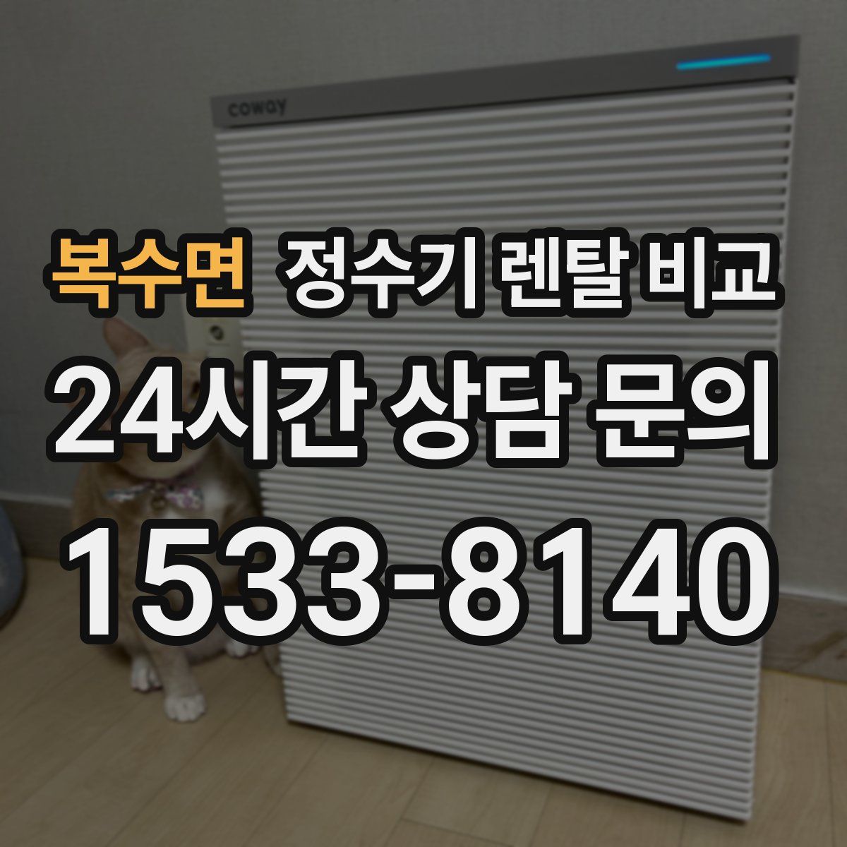 복수면 정수기 렌탈 비교