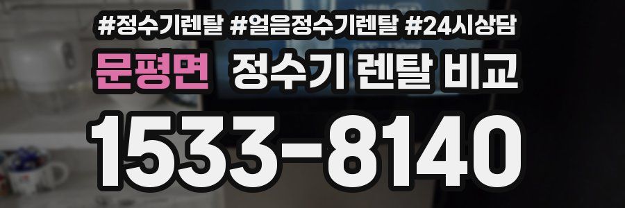 문평면 정수기 렌탈 비교