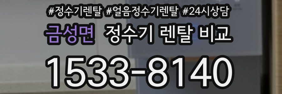 금성면 정수기 렌탈 비교