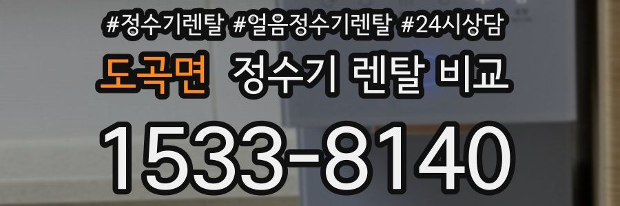 도곡면 정수기 렌탈 비교