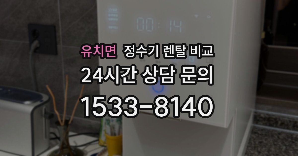 유치면 정수기 렌탈 비교