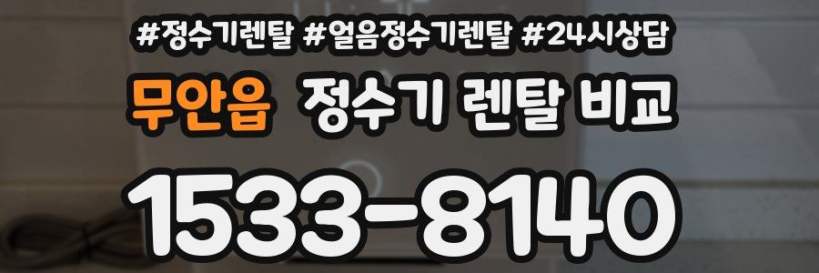 무안읍 정수기 렌탈 비교