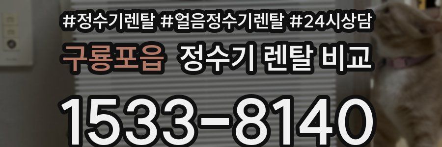 구룡포읍 정수기 렌탈 비교