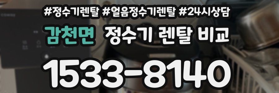 감천면 정수기 렌탈 비교