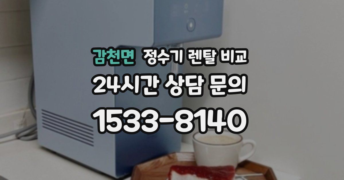 감천면 정수기 렌탈 비교