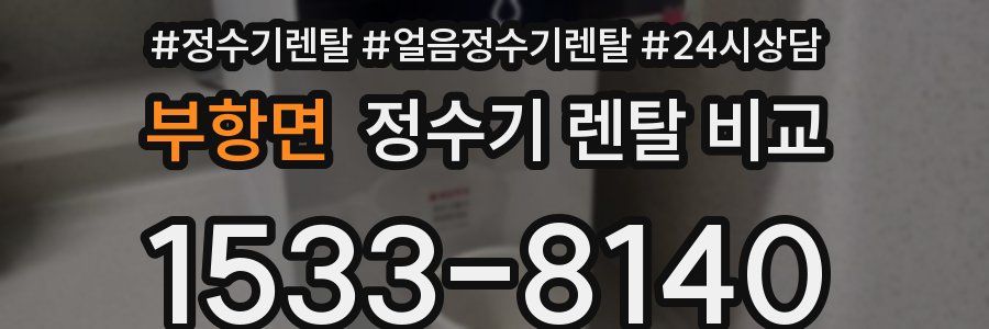 부항면 정수기 렌탈 비교