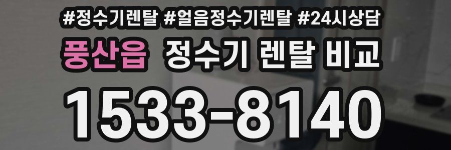 풍산읍 정수기 렌탈 비교