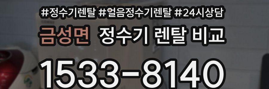 금성면 정수기 렌탈 비교