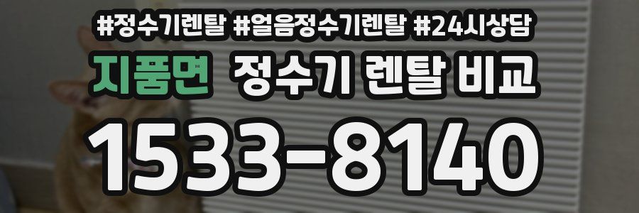 지품면 정수기 렌탈 비교