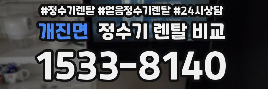 개진면 정수기 렌탈 비교