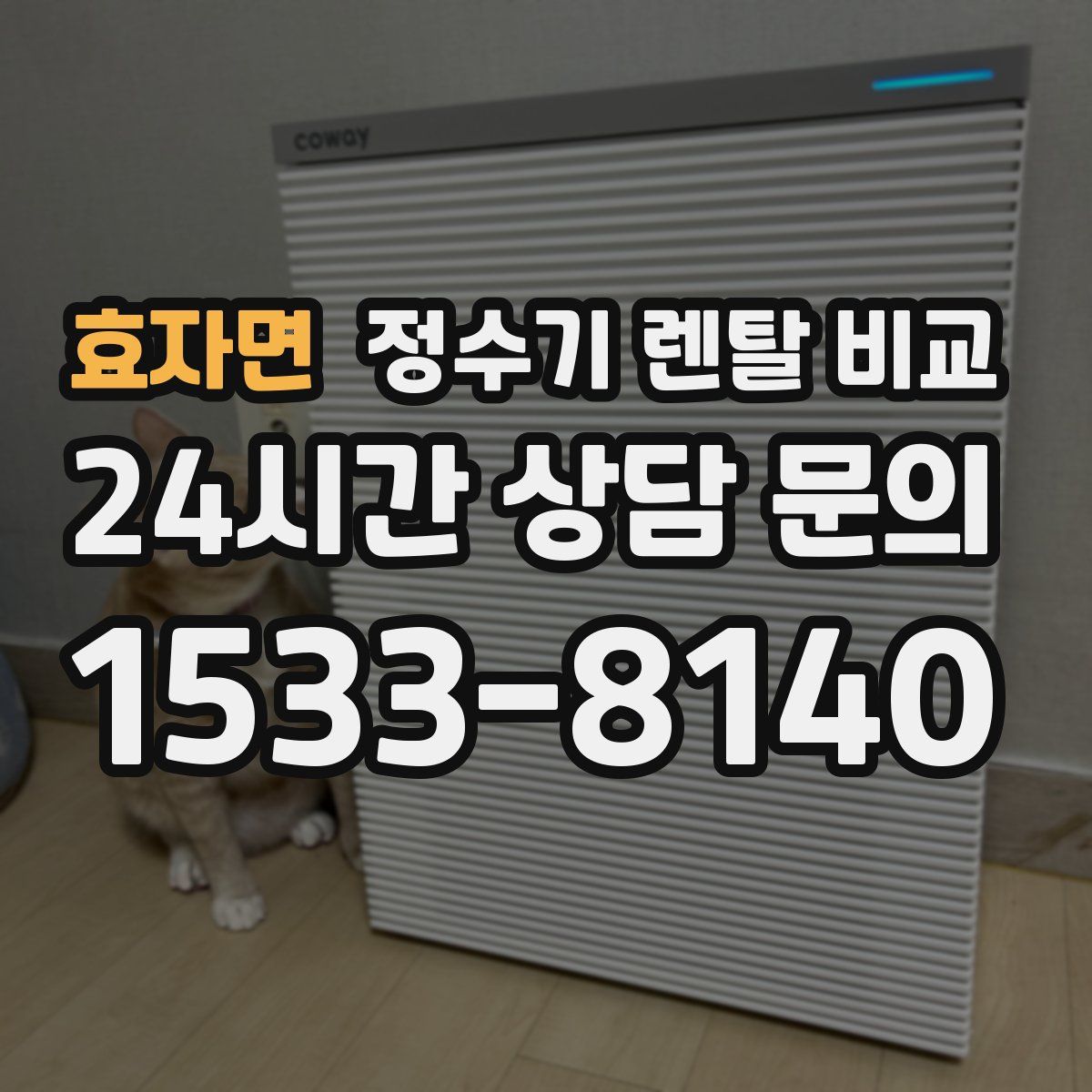 효자면 정수기 렌탈 비교