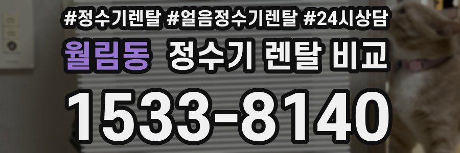 월림동 정수기 렌탈 비교