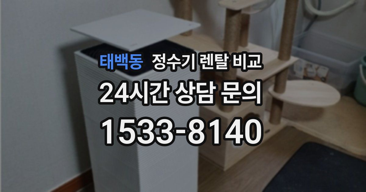 태백동 정수기 렌탈 비교