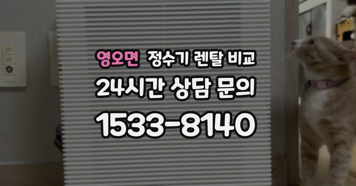 영오면 정수기 렌탈 비교