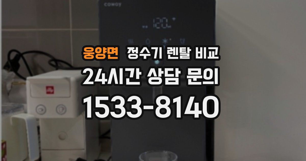 웅양면 정수기 렌탈 비교