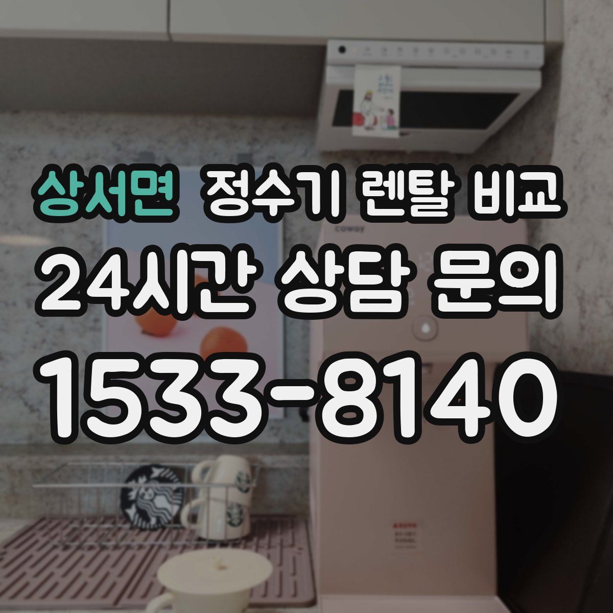 상서면 정수기 렌탈 비교