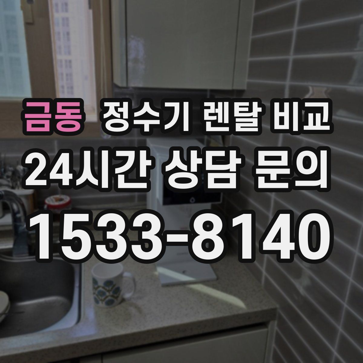 금동 정수기 렌탈 비교