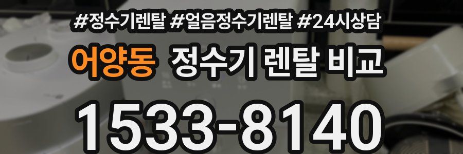 어양동 정수기 렌탈 비교