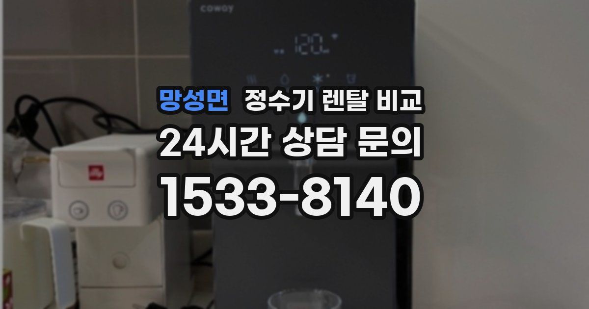 망성면 정수기 렌탈 비교