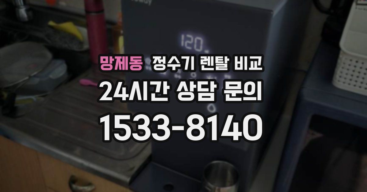 망제동 정수기 렌탈 비교