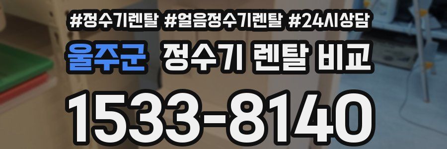 울주군 정수기 렌탈 비교