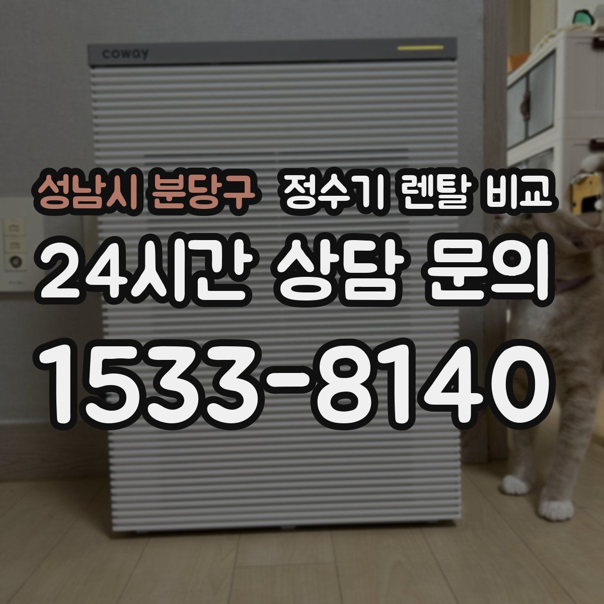 성남시 분당구 정수기 렌탈 비교