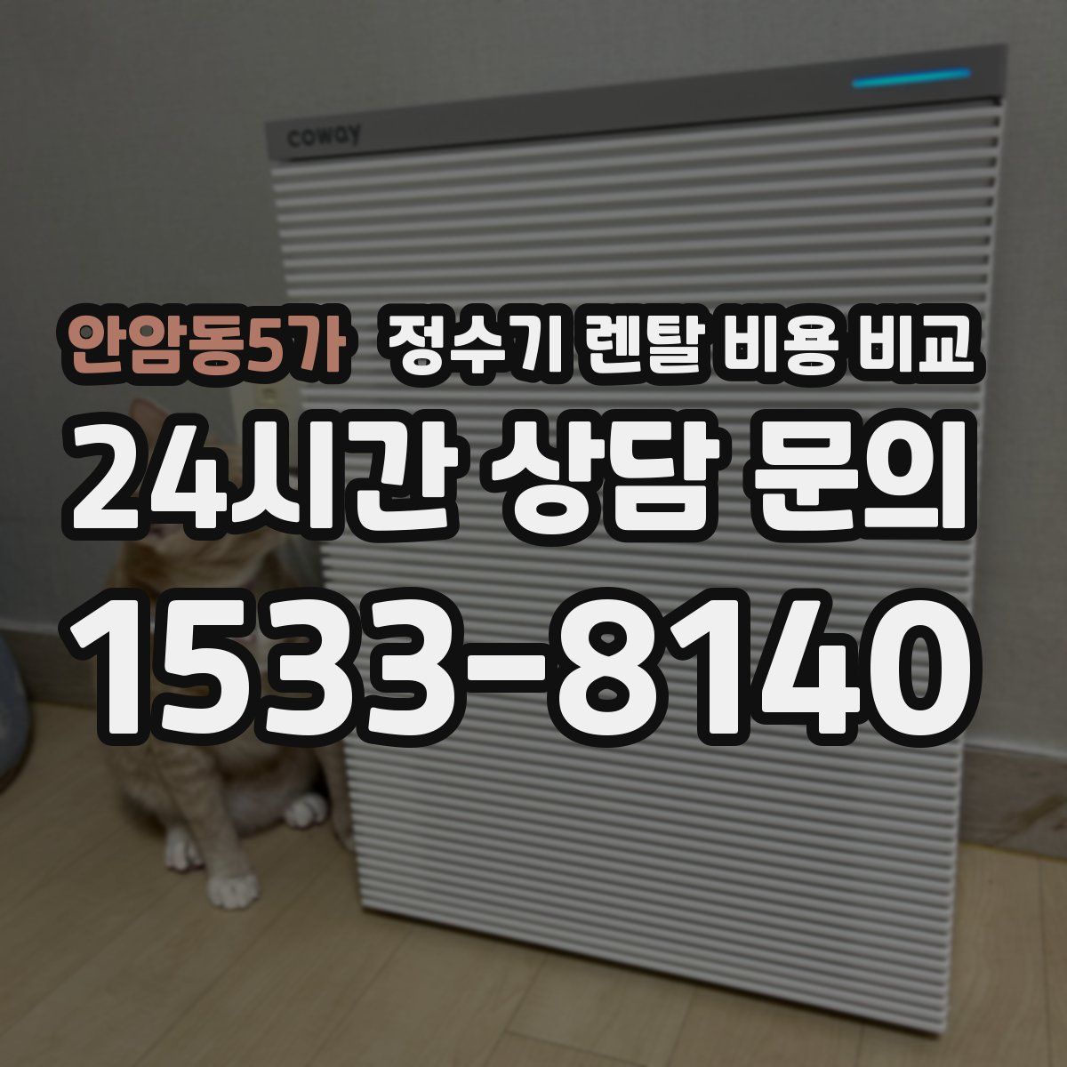 안암동5가 정수기 렌탈 비용 비교