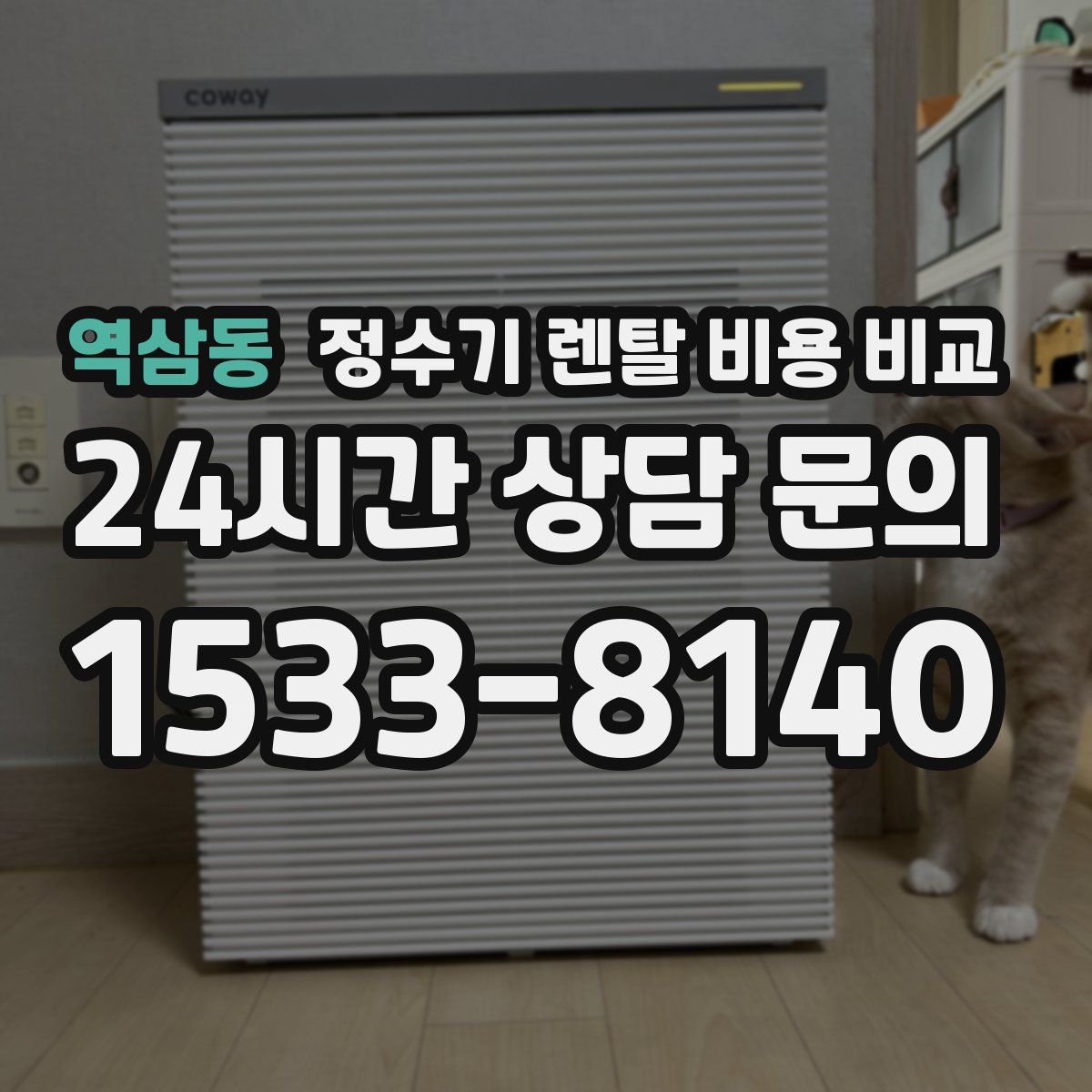 역삼동 정수기 렌탈 비용 비교