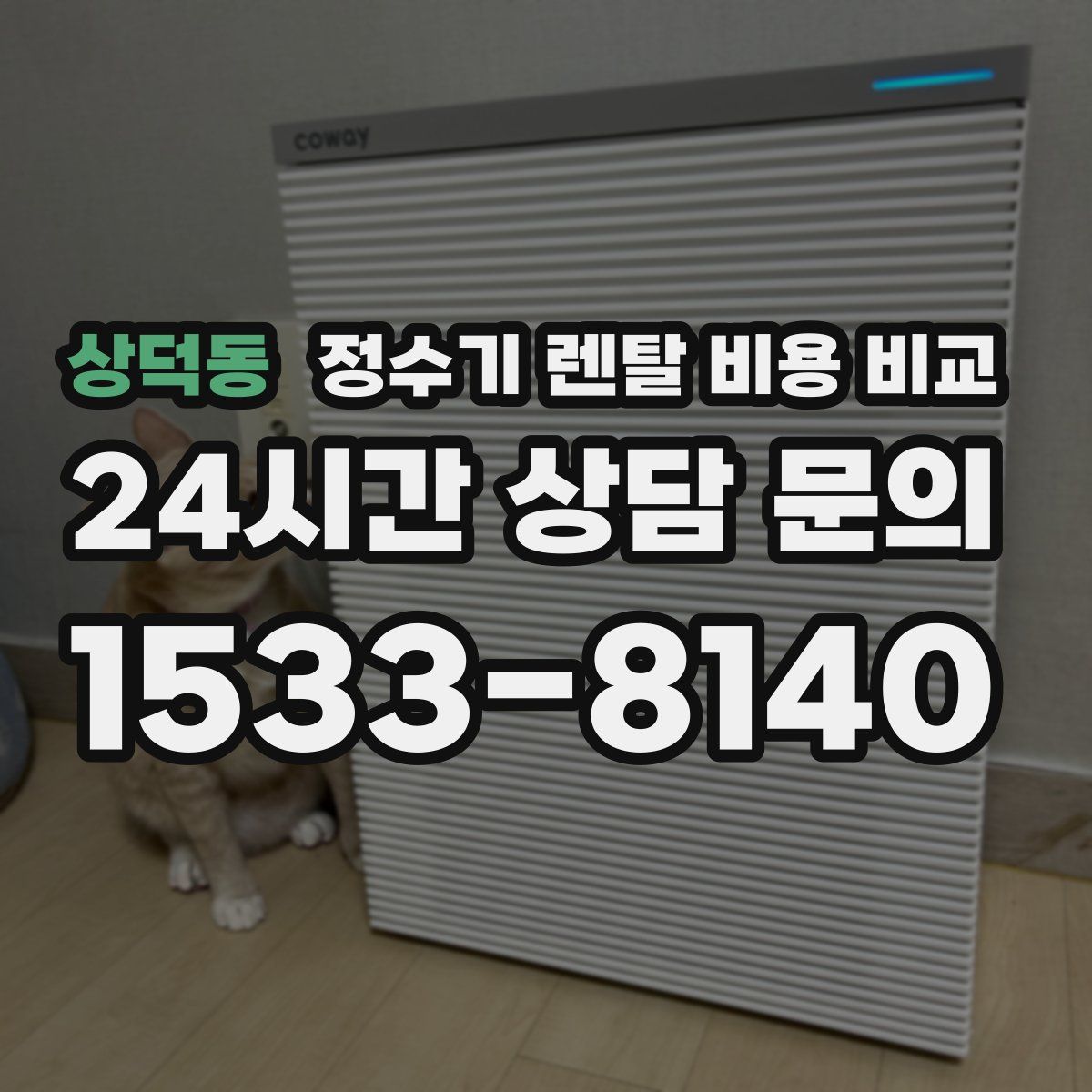상덕동 정수기 렌탈 비용 비교