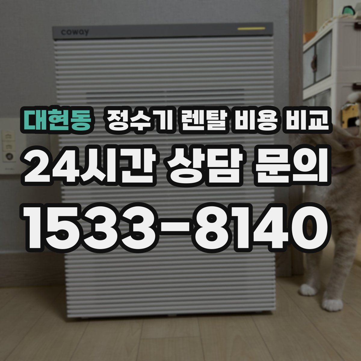 대현동 정수기 렌탈 비용 비교