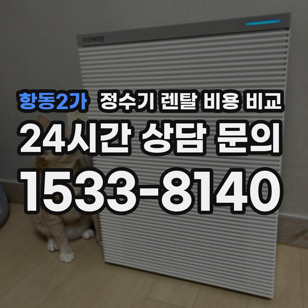 항동2가 정수기 렌탈 비용 비교