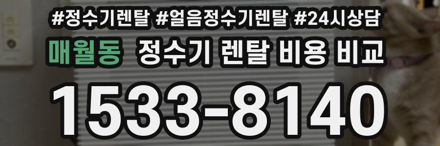 매월동 정수기 렌탈 비용 비교