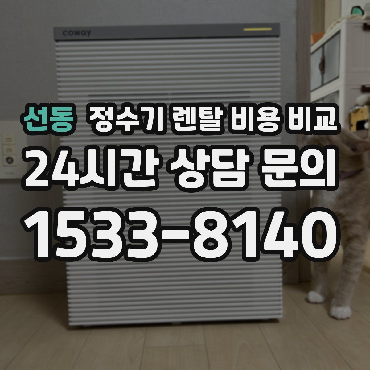 선동 정수기 렌탈 비용 비교