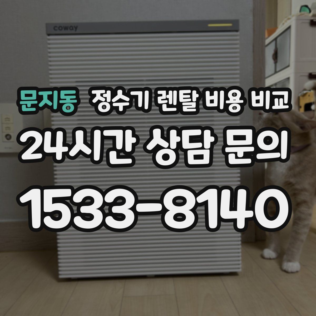 문지동 정수기 렌탈 비용 비교