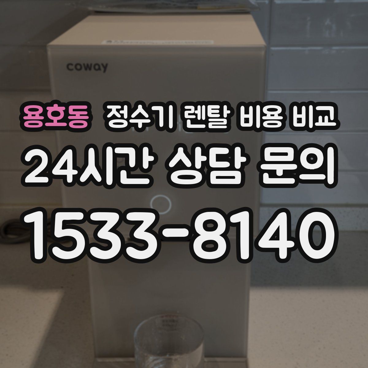 용호동 정수기 렌탈 비용 비교