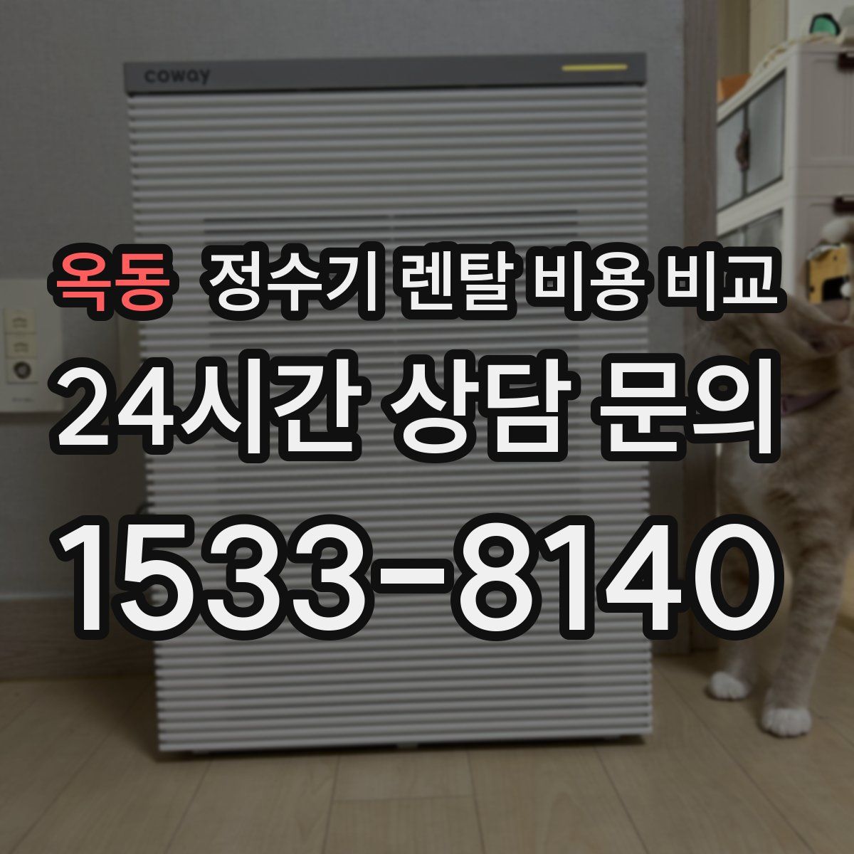 옥동 정수기 렌탈 비용 비교