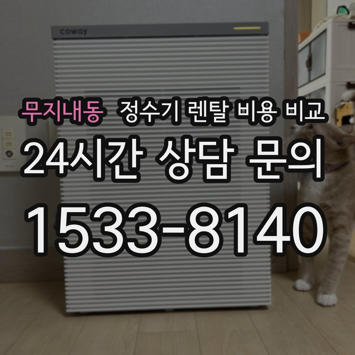 무지내동 정수기 렌탈 비용 비교