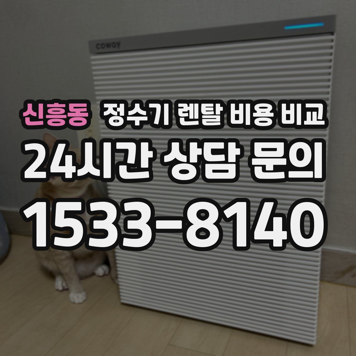 신흥동 정수기 렌탈 비용 비교