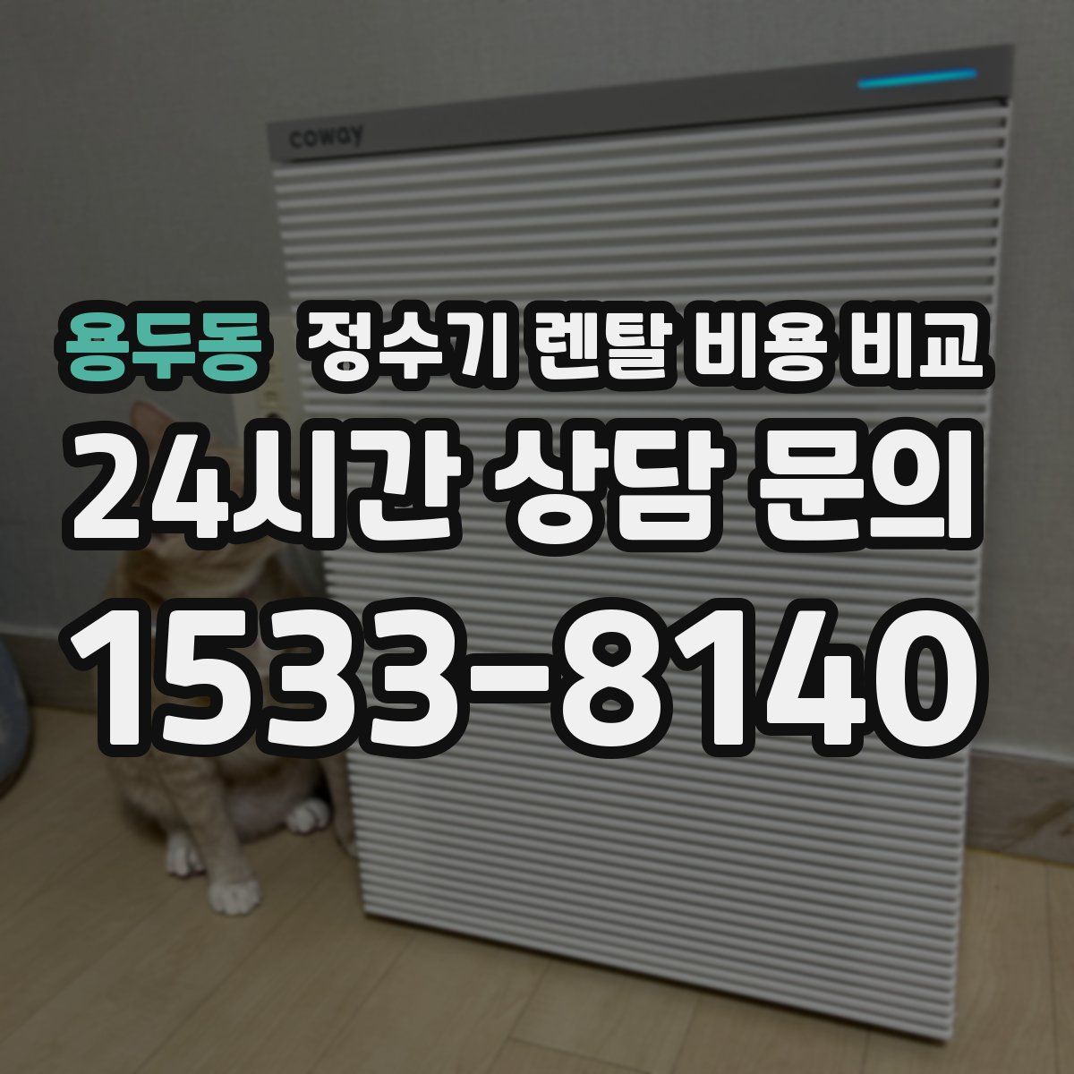 용두동 정수기 렌탈 비용 비교