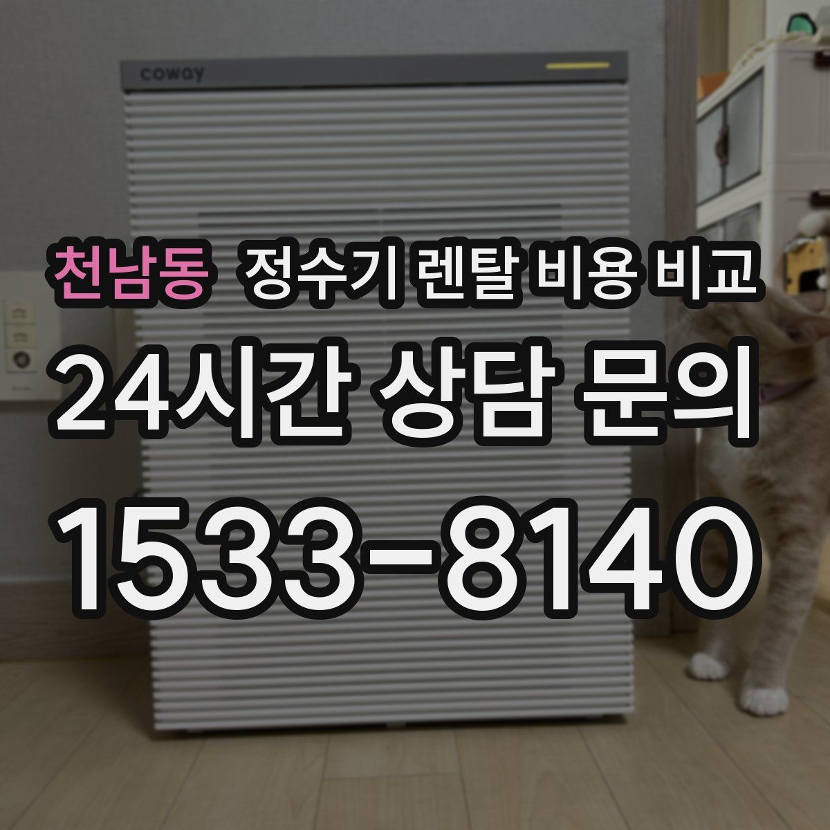 천남동 정수기 렌탈 비용 비교