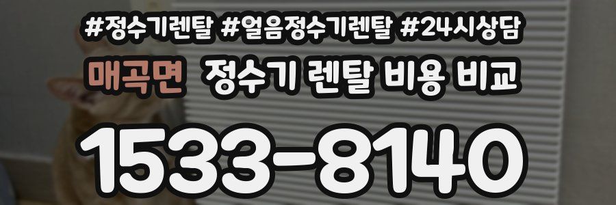 매곡면 정수기 렌탈 비용 비교