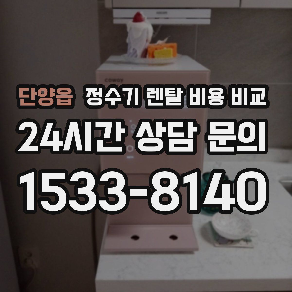 단양읍 정수기 렌탈 비용 비교